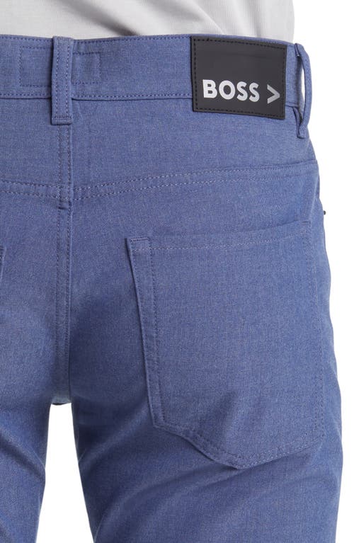 Hugo Boss Boss Delaware Slim Fit Five Pocket Pants In Blue