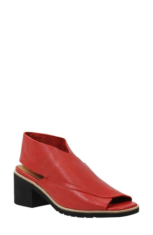 L'Amour des Pieds Qiana Sandal in Red Leather