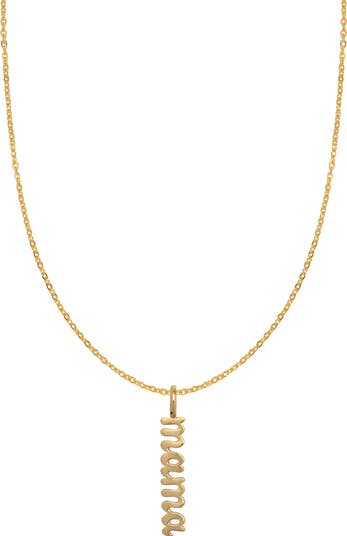 MADE BY MARY Mama Pendant Necklace Nordstrom