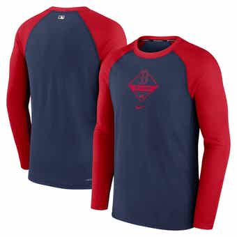 Men's Nike Navy Boston Red Sox Authentic Collection Performance Long Sleeve  T-Shirt