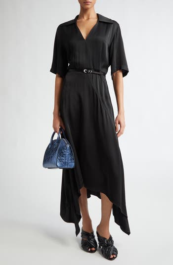 【関税&送料込み】Givenchy Taffeta Voyou Dress Givenchy Voyou Belted Satin Midi Dress | Nordstrom