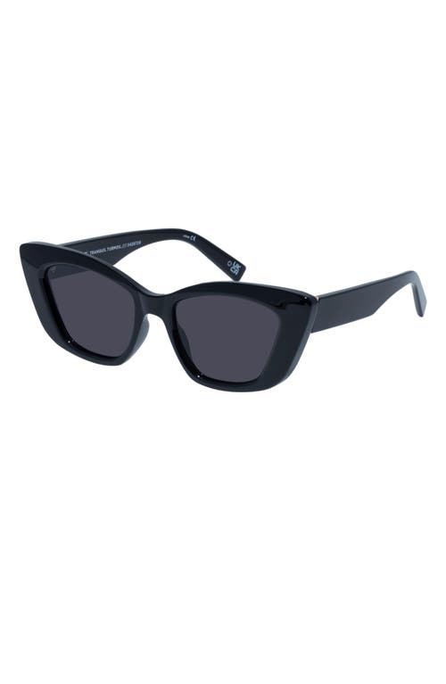 Shop Le Specs Tranquil Turmoil 54mm Cat Eye Sunglasses In Black