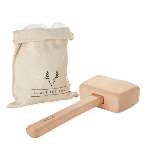 Viski Professional Lewis Ice Bag And Mallet In Wood