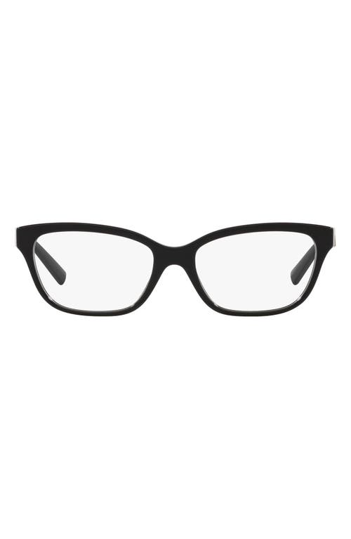 Tiffany & Co. 52mm Rectangular Optical Glasses in Black at Nordstrom