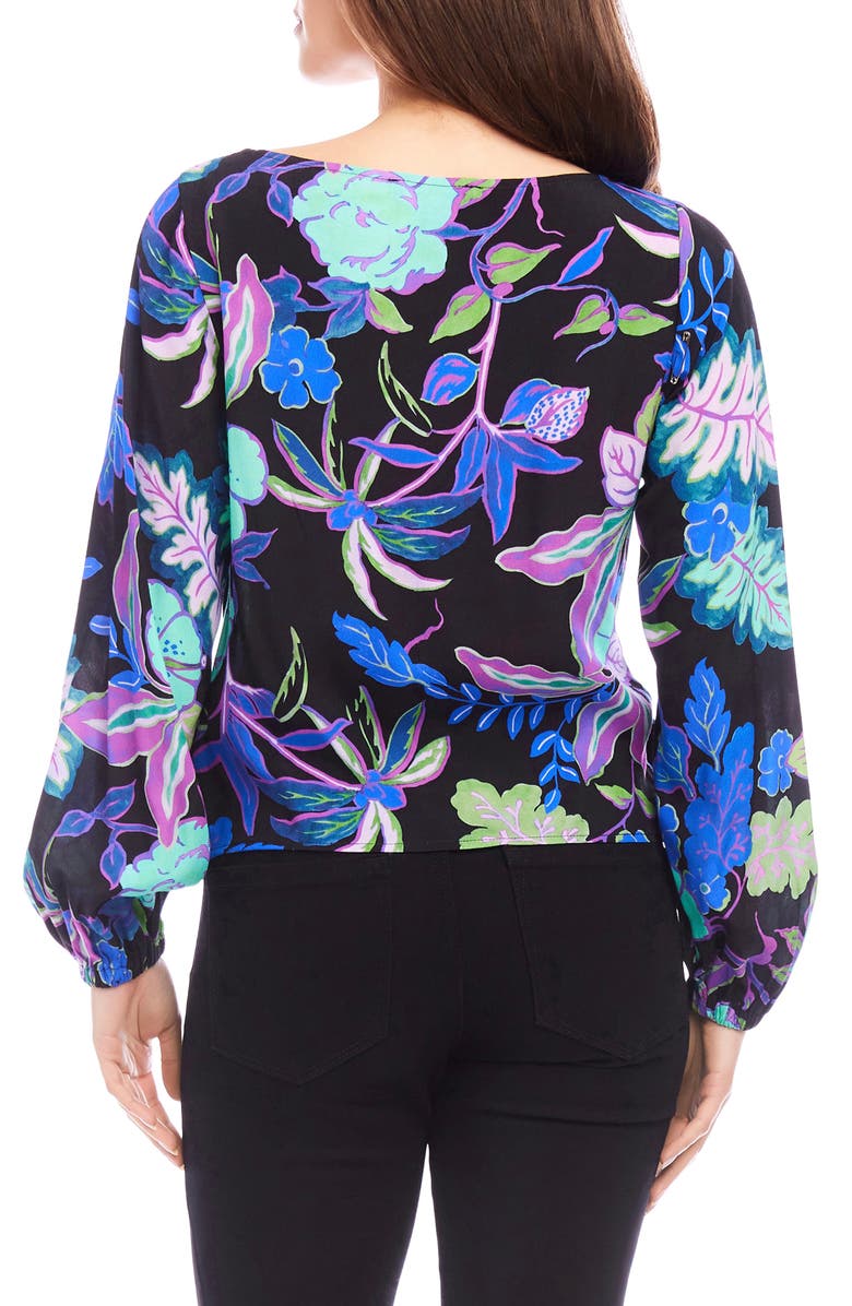 Karen Kane Floral Print Top, Alternate, color, Prt