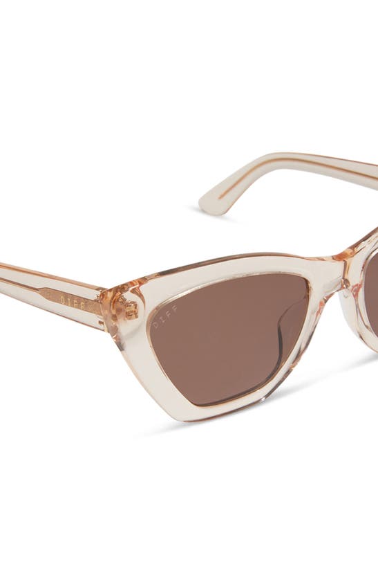 Shop Diff Camila 56mm Gradient Square Sunglasses In Vintage Rose Crystal/ Brn Grad