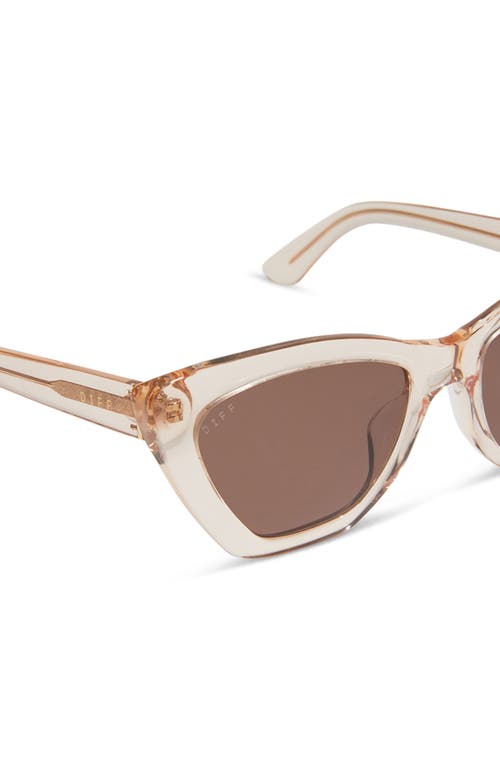 Shop Diff Camila 56mm Gradient Square Sunglasses In Vintage Rose Crystal/brn Grad