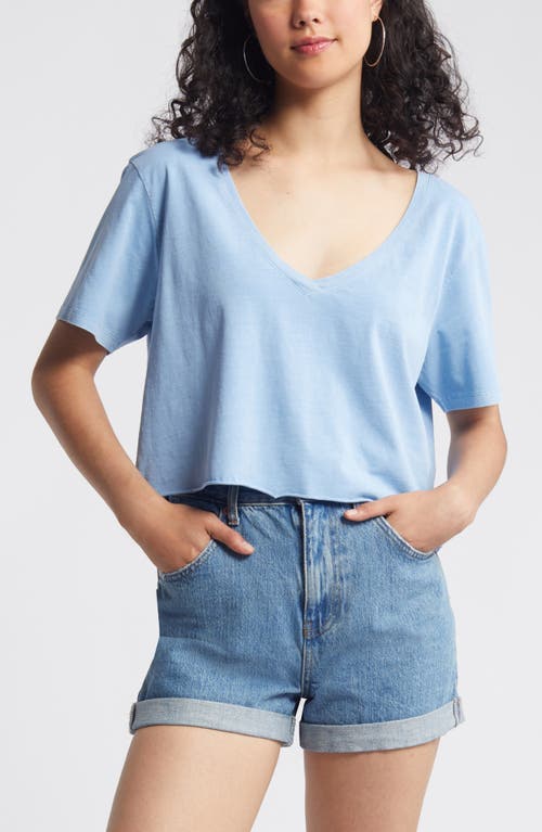 BP. Washed V-Neck Crop T-Shirt at Nordstrom,