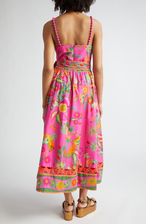 Shop Farm Rio Delicate Fruit Garden Maxi Dress In Pink