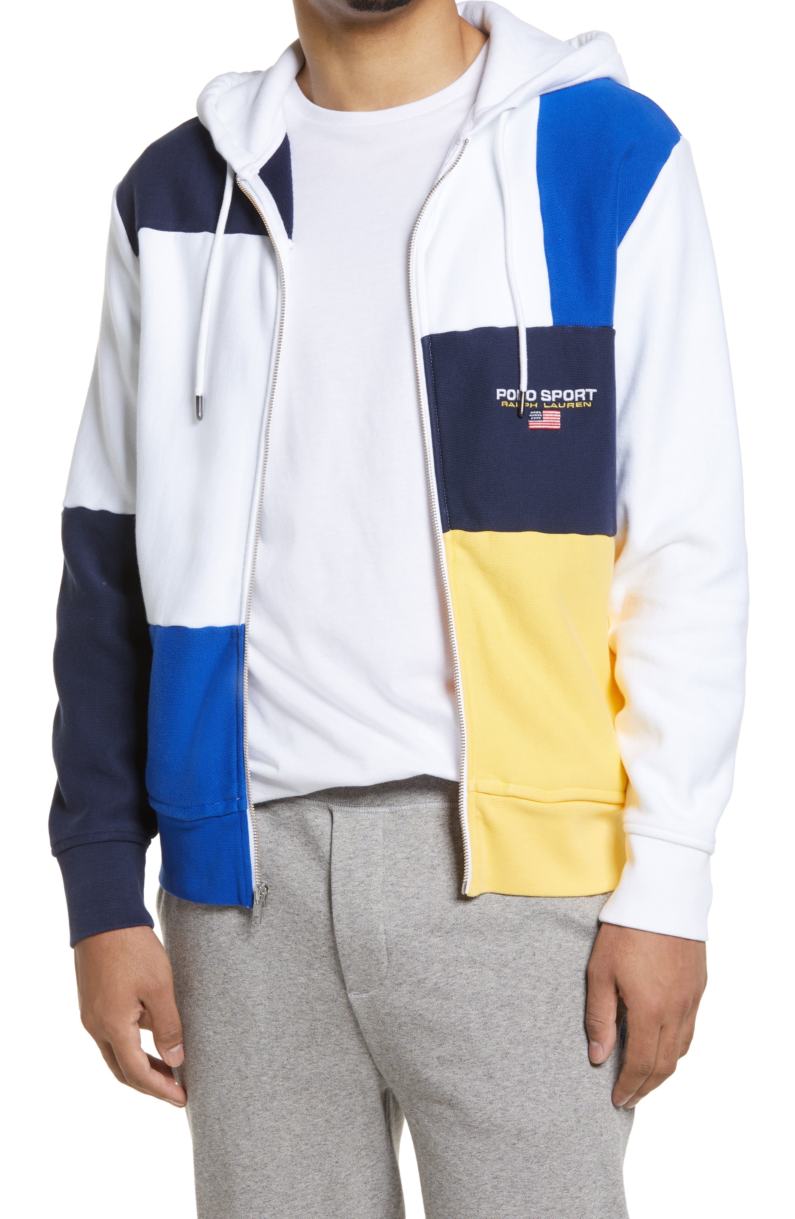 polo colorblock hoodie