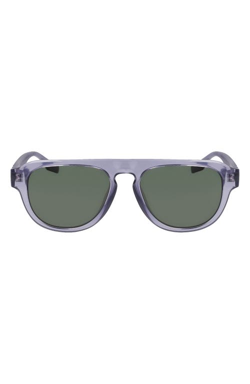 Fluidity 53mm Aviator Sunglasses in Crystal Smoke