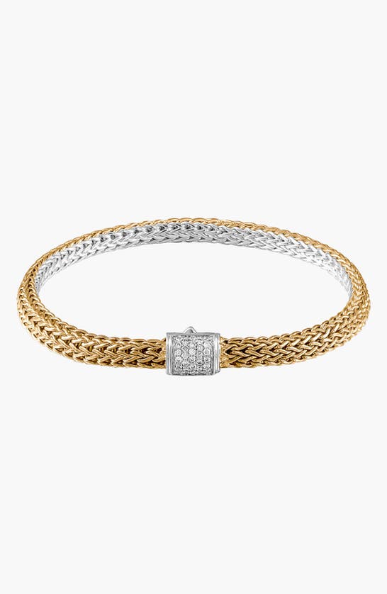 John Hardy Classic Chain Bracelet, 5mm In Gold/silver