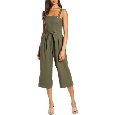 Adelyn Rae Piper Jumpsuit, Green