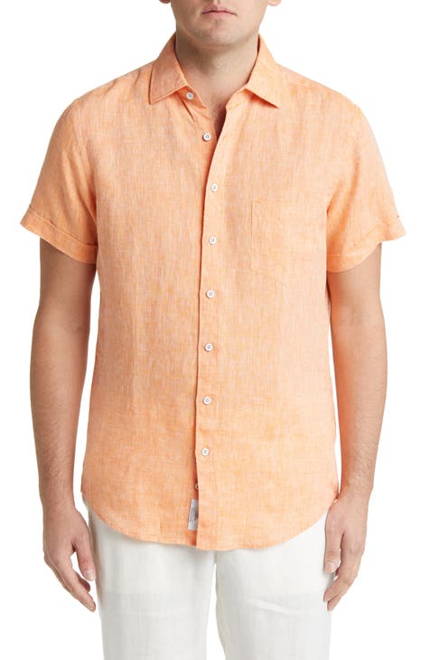 Men's Orange Houston Astros Big & Tall Button-Up Shirt