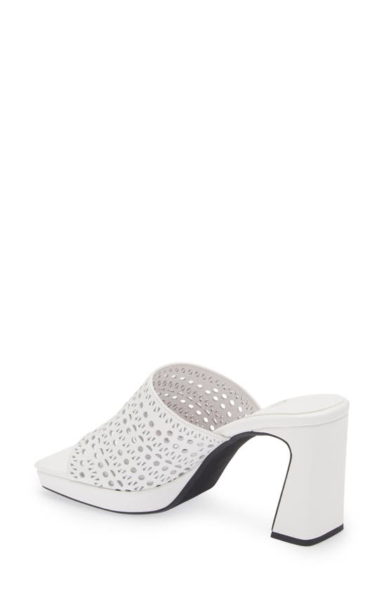 Shop Jeffrey Campbell Caviar Platform Slide Sandal In White