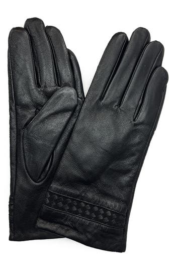 Marcus Adler Leather Gloves In Black