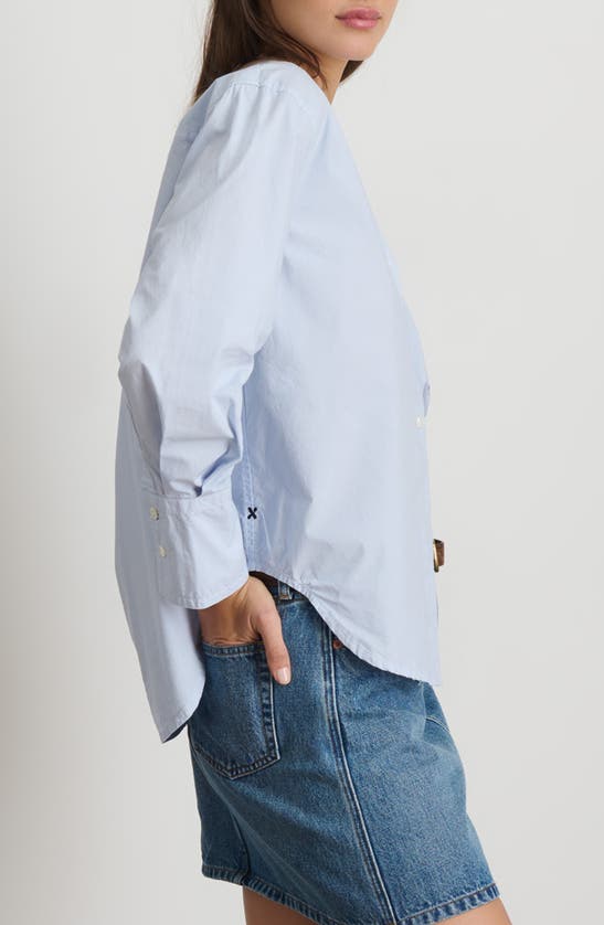 Shop Alex Mill Crosby Cotton Button-up Shirt In Calm Blue