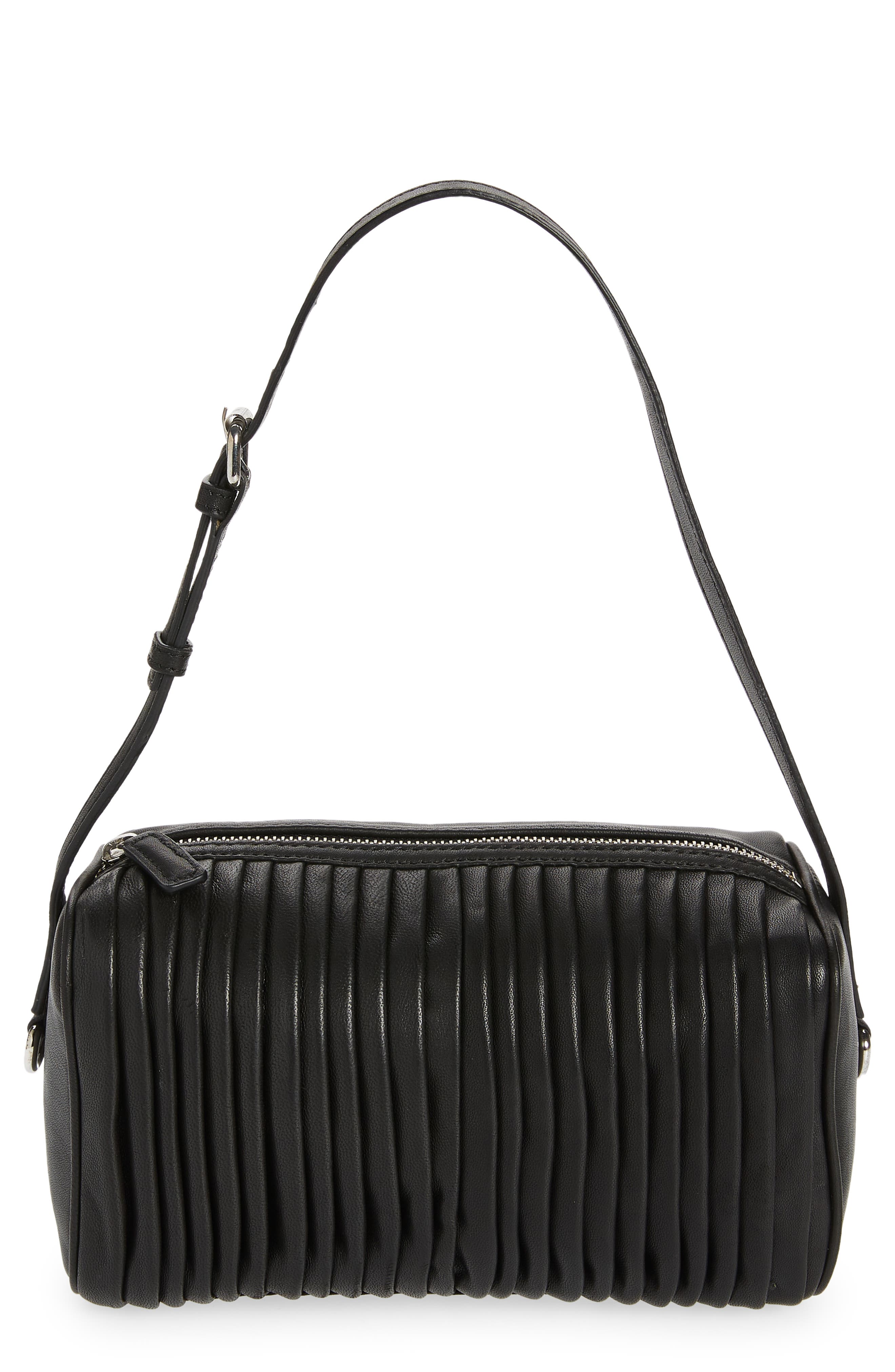 topshop leather bucket bag