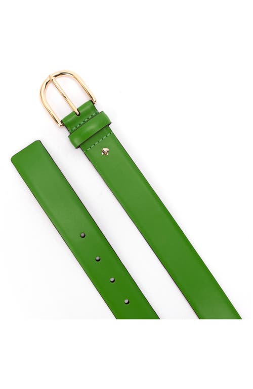 Shop Kate Spade New York Leather Belt In Ks Green