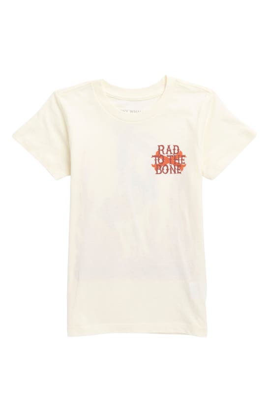 Shop Tiny Whales Kid's Rad To The Bone Graphic T-shirt In Natural