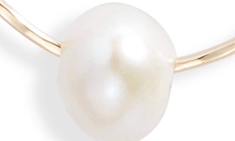 Shop Ki-ele Freshwater Pearl Teardrop Earrings In Gold