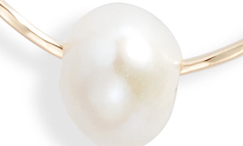 Ki-ele Freshwater Pearl Teardrop Earrings In Gold