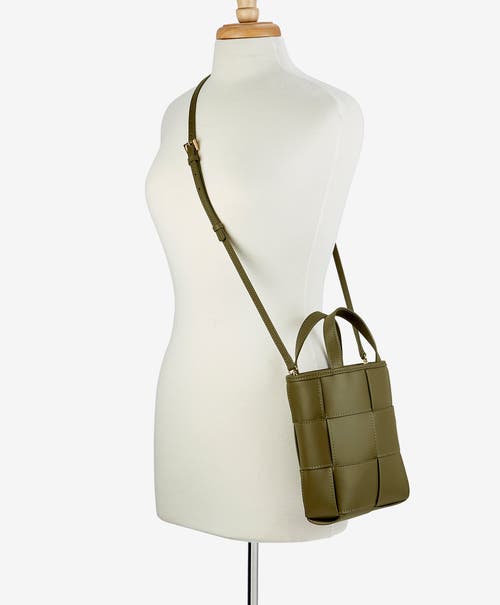 Shop Gigi New York Chloe Mini Shopper In Olive