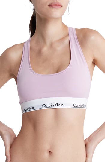 Calvin Klein Women's Modern Cotton Unlined Wireless Bralette, Raspberry  Sorbet, X-Large at  Women's Clothing store