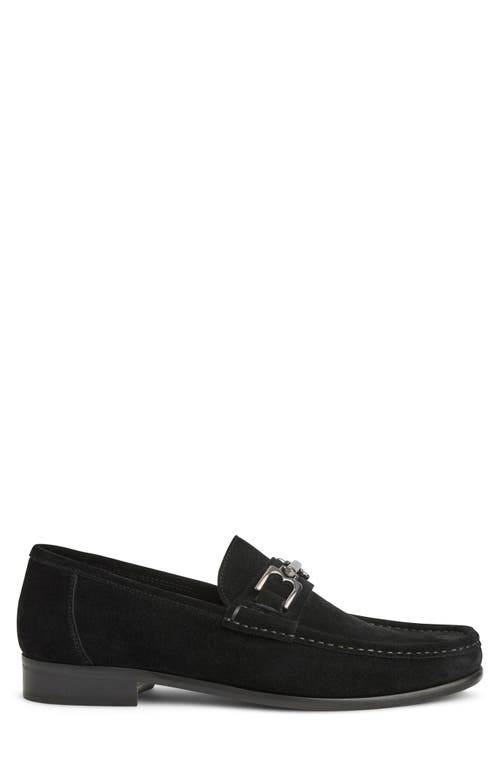 Shop Bruno Magli Trieste Bit Loafer In Black Suede