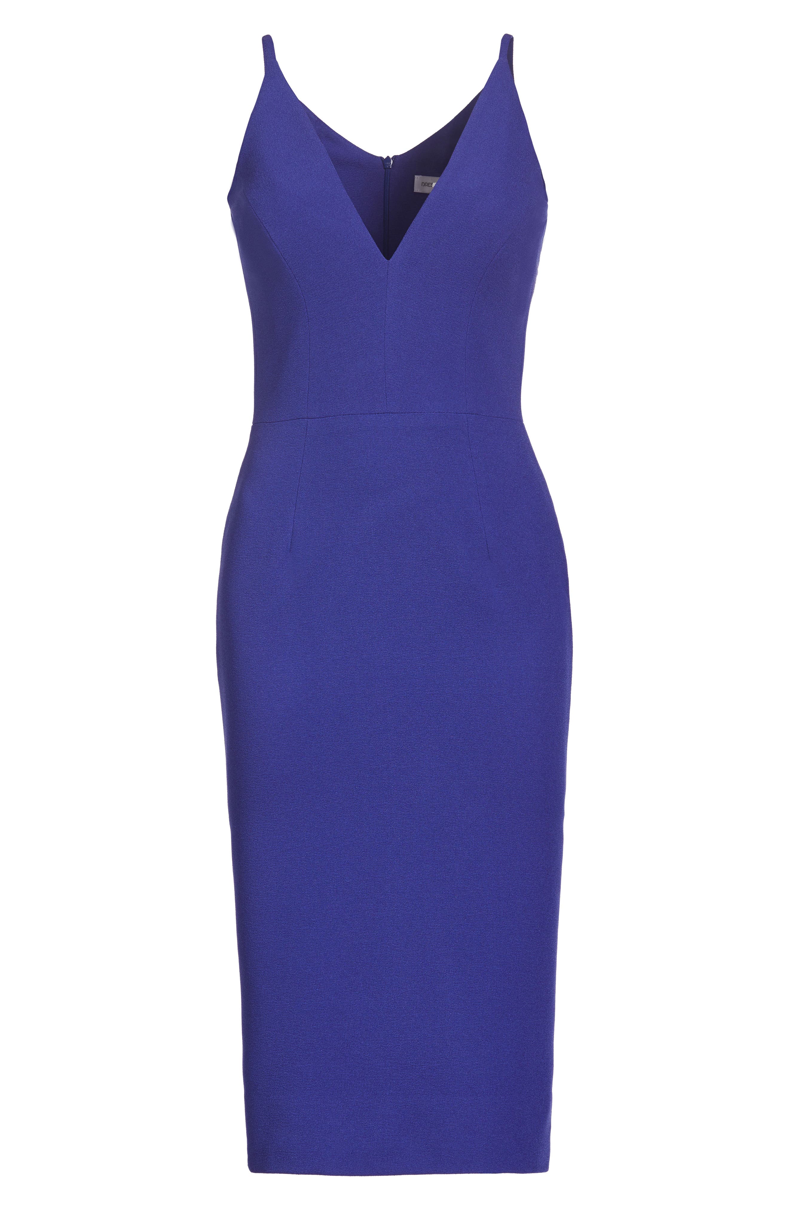 dress the population lyla crepe sheath dress