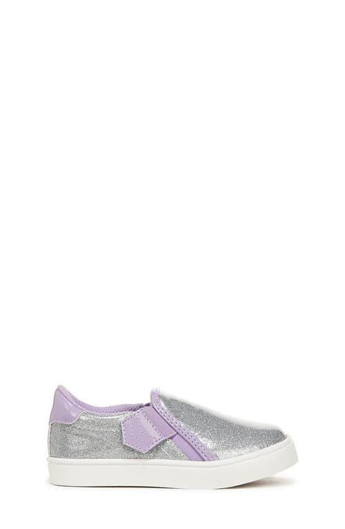 Dr. Scholl's Kids' Madison Sneaker In Silver Grey Faux Leather