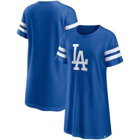 Dodgers Plus Size Tee Shirt Dress Los Angeles Dodgers Plus 