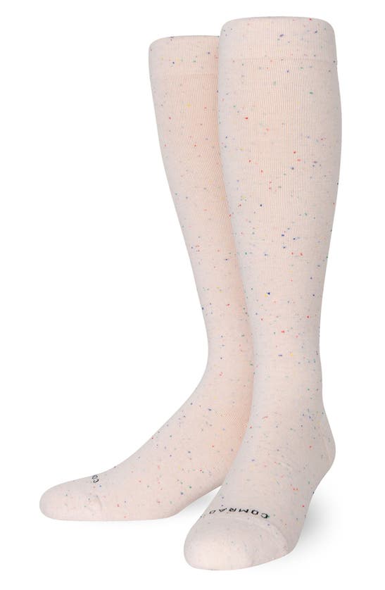 Shop Comrad Nep Compression Knee High Socks In Muted Rose