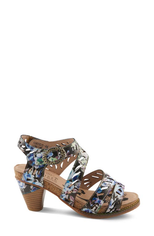 Shop L'artiste By Spring Step Abreeze Ankle Strap Sandal In Black Multi