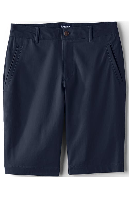 LANDS' END LANDS' END SCHOOL UNIFORM YOUNG STRETCH CHINO BERMUDA SHORTS