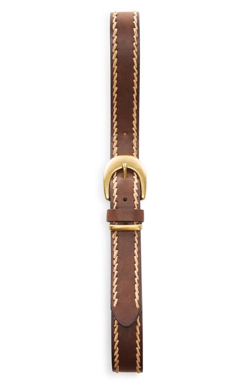 Shop Mango Monique Faux Leather Belt In Brown