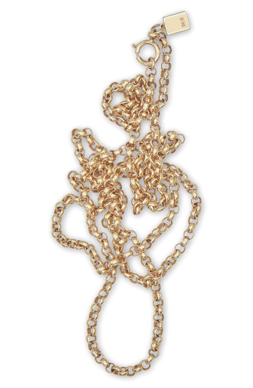 BY PARIAH Belcher Long Chain Necklace in Yellow Gold at Nordstrom