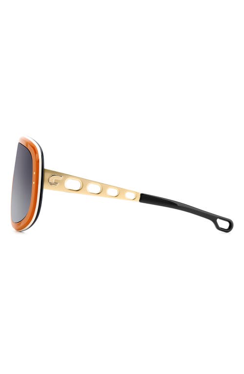 Shop Carrera Eyewear 99mm Flaglab 17 99mm Shield Sunglasses In Orange Gold/dark Grey Sf