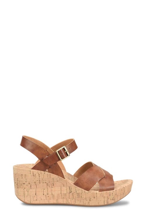 Korks Denica Wedge Sandal In Tan