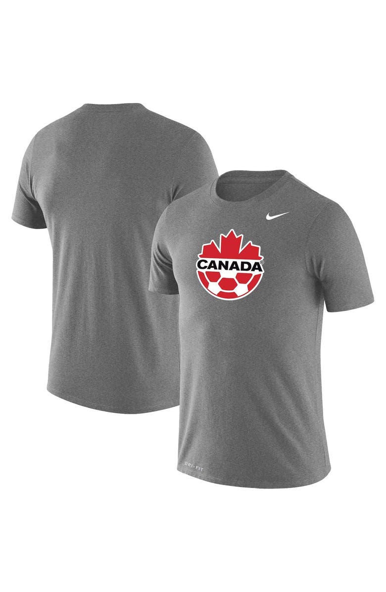 Nike Men's Heather Gray Canada Soccer Primary Logo Legend T-Shirt | Nordstrom