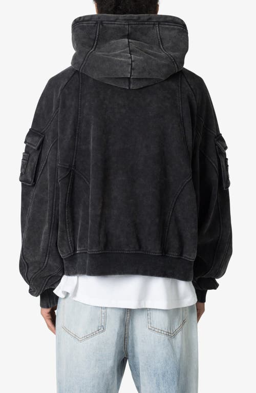 Mnml Oversize Pullover Hoodie In Charcoal Grey