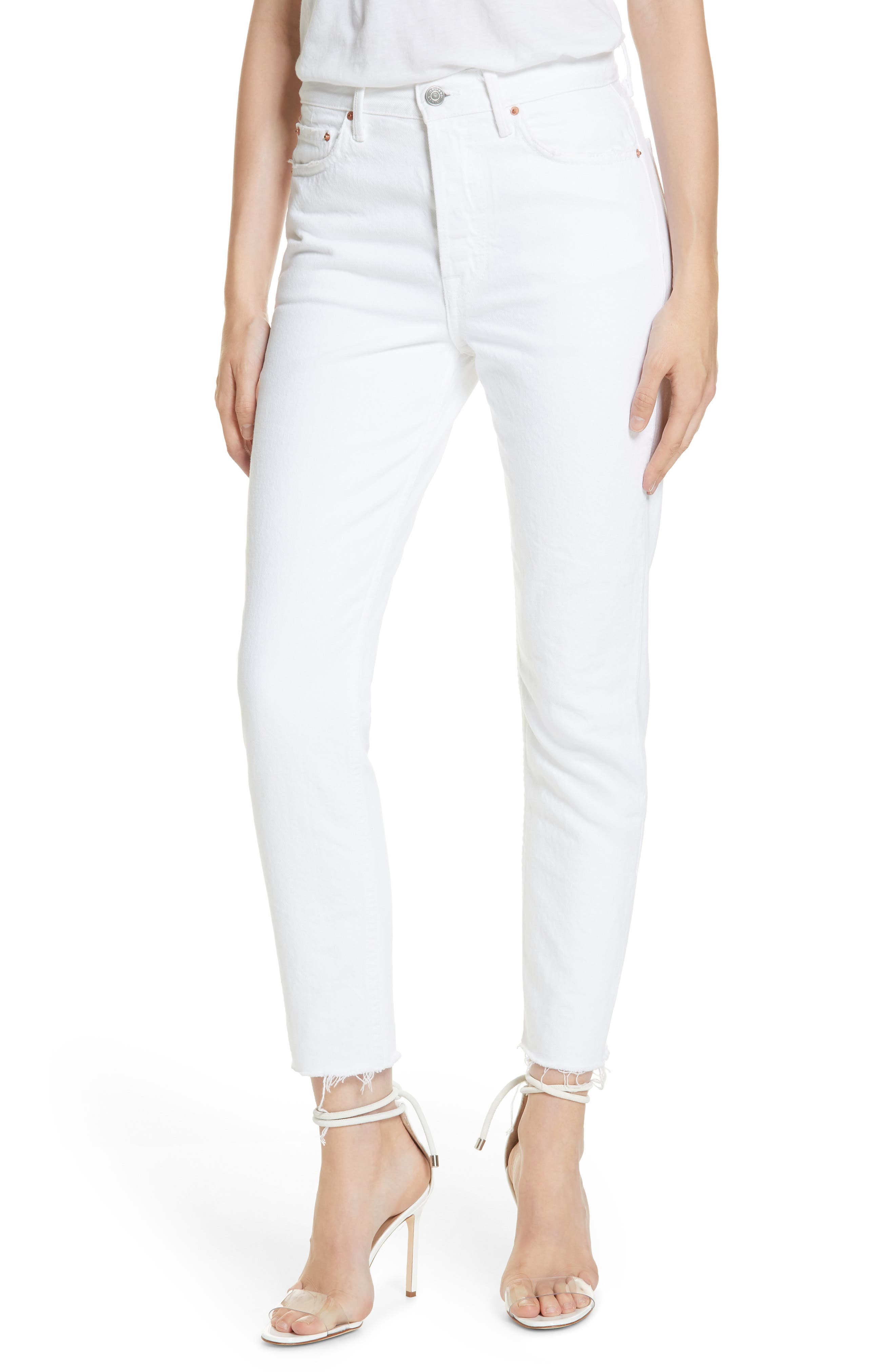 grlfrnd white jeans