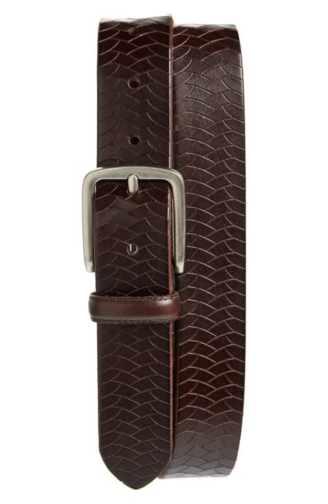 MCM Claus Adjustable Leather Belt In Sea Turtle At Nordstrom Rack in Green  for Men