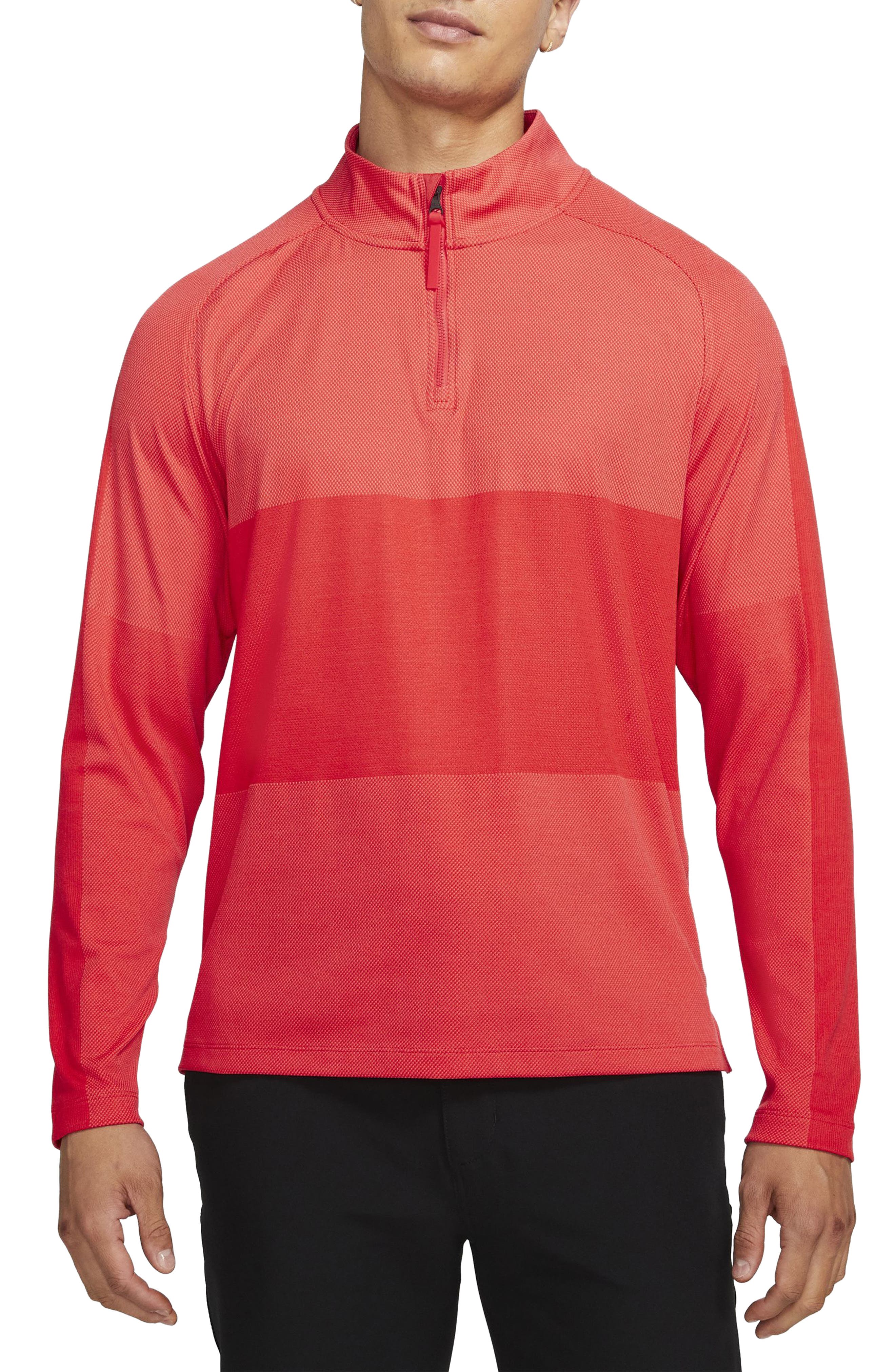 nike red quarter zip