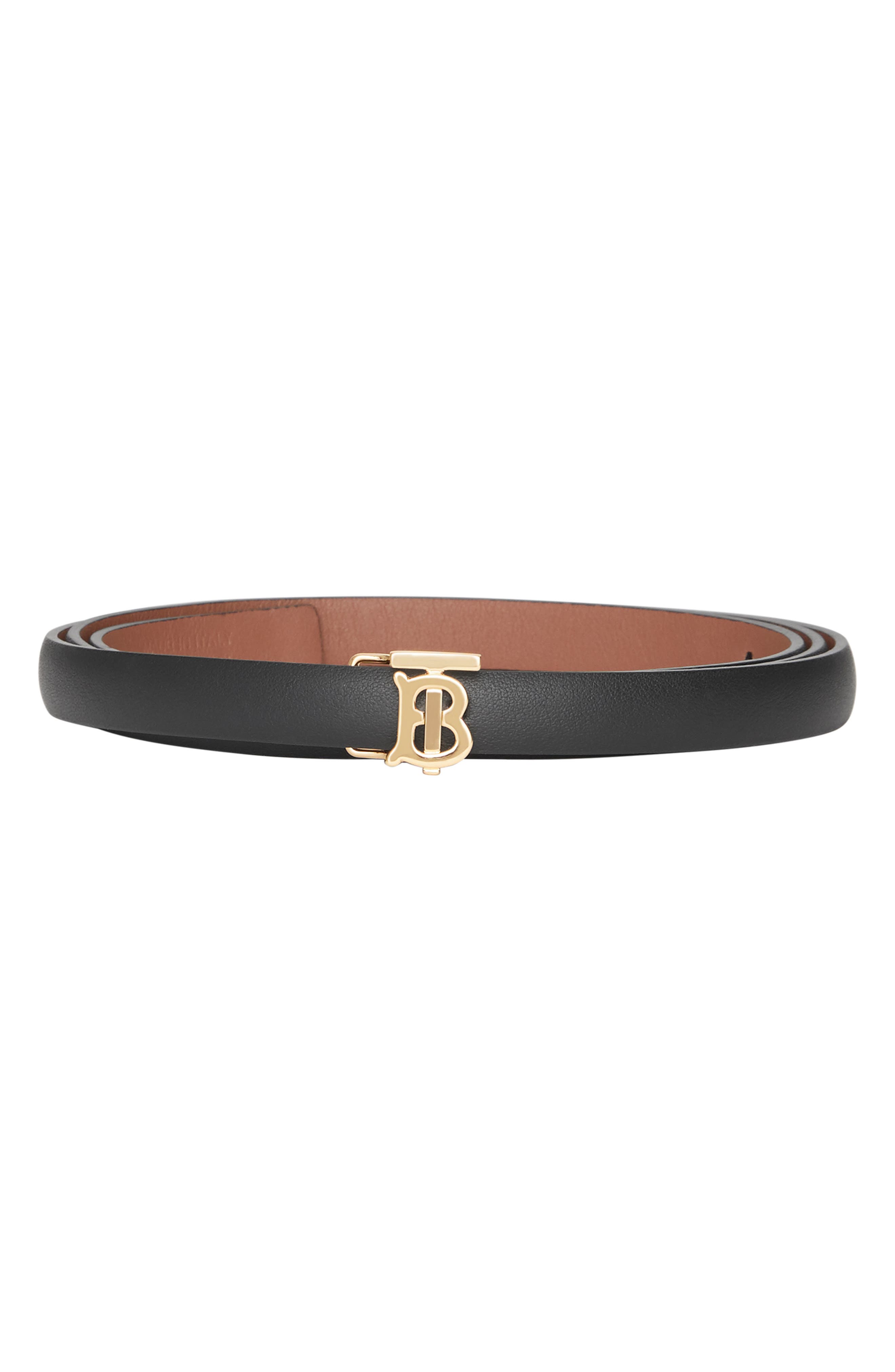 Burberry TB Monogram Reversible Leather Belt Nordstrom