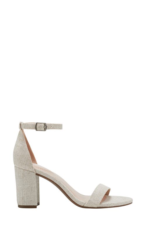 Shop Bandolino Armory Ankle Strap Sandal In Silver/silver