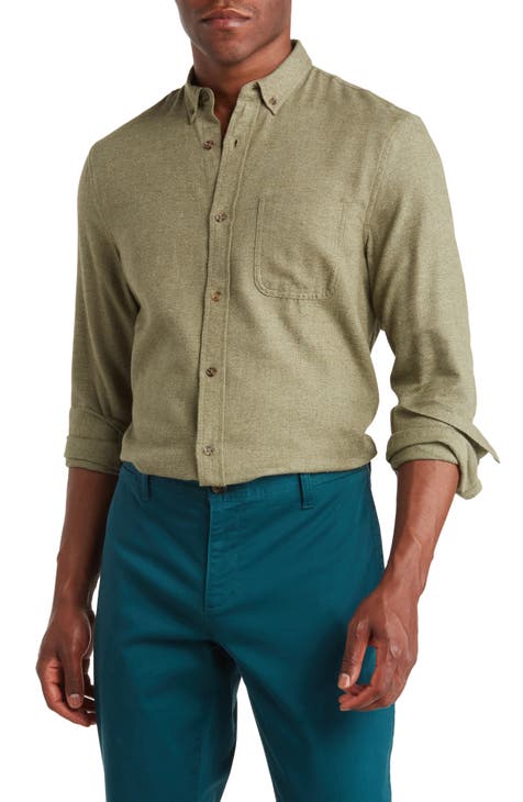 Men's Green Button Up Shirts