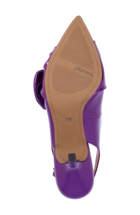 Shop J. Reneé Lenore Pointed Toe Slingback Pump In Purple