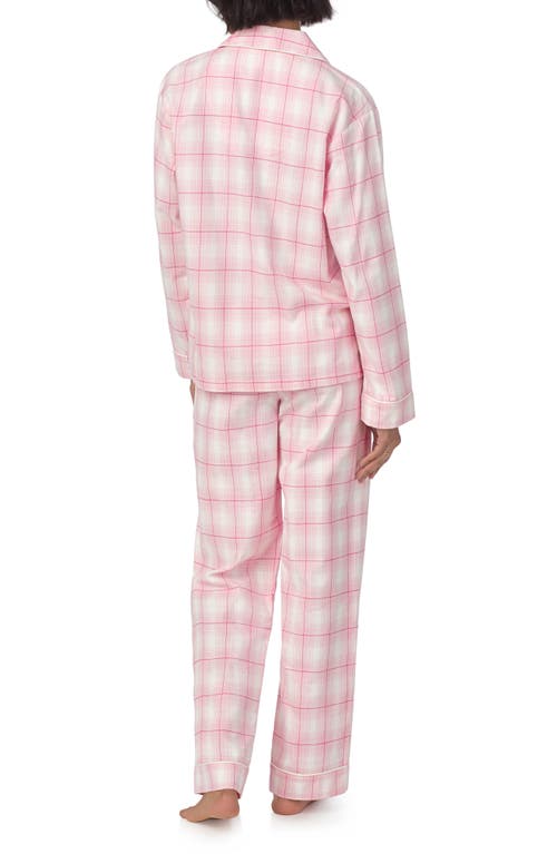 Shop Bedhead Pajamas Print Organic Cotton Flannel Pajamas In Mountain Plaid