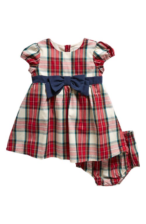 SAMMY + NAT Plaid Party Dress & Bloomers in Red/White Tartan